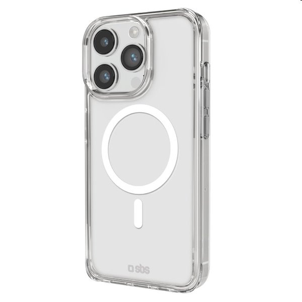 SBS Pouzdro Light Mag kompatibilní s MagSafe pro Apple iPhone 14 Pro, transparentní