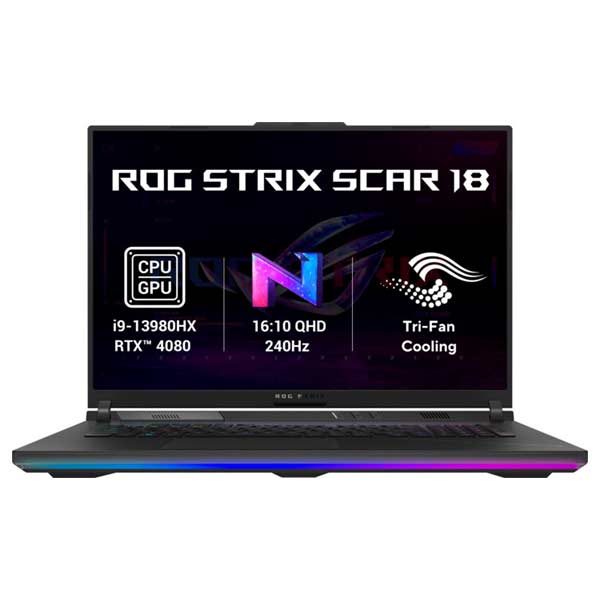ASUS ROG Strix SCAR 18 i9-13980HX, 18", 32 GB/ 1TB SSD, Win11 Home, černý ASUS ROG Strix SCAR 18 i9-13980HX, 18", 32 GB/ 1TB SSD, Win11 Home, černý