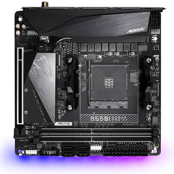 Gigabyte AORUS B550I PRO AX , AMD B550, AM4, 2xDDR4, mini-ITX