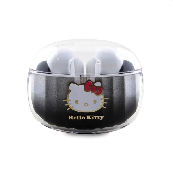 Hello Kitty True Wireless Kitty Head Logo Stereo Earphones, černé