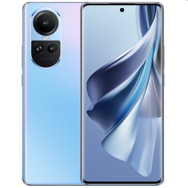 Oppo Reno10 5G, 8/256GB, blue, Třída A - použito, záruka 12 měsíců