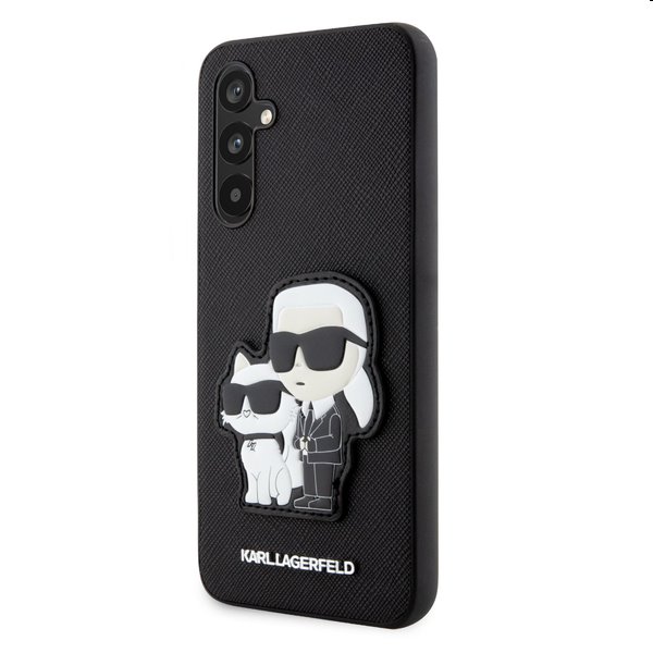 Pouzdro Karl Lagerfeld PU Saffiano Karl and Choupette NFT pro Samsung Galaxy A34 5G, černé