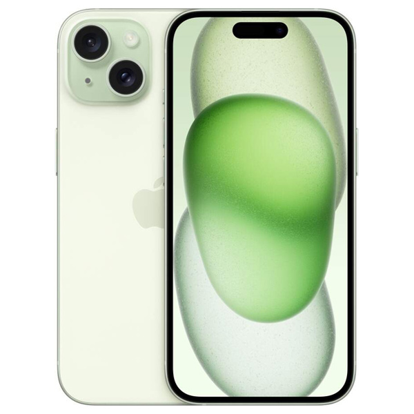 Apple iPhone 15, 128GB, green, Třída A - použito, záruka 12 měsíců