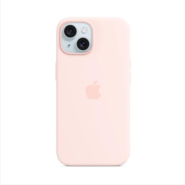 Apple iPhone 15 Plus Silicone Case with MagSafe - Light Pink