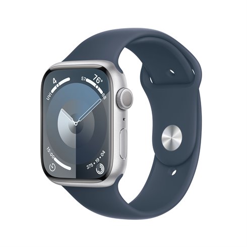 Apple Watch Series 9 GPS, 45mm, silver, Třída B – použité, záruka 12 měsíců Apple Watch Series 9 GPS, 45mm, silver, Třída B – použité, záruka 12 měsíců