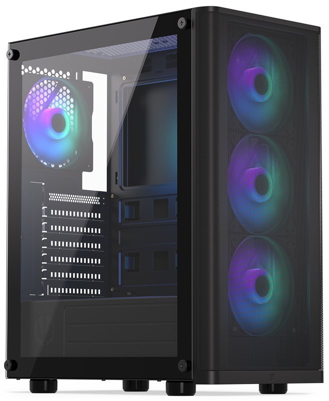 ENDORFY case Ventum 200 aRGB / 4x120mm PWM aRGB fan / 2xUSB / tvrdené sklo / černá ENDORFY case Ventum 200 aRGB / 4x120mm PWM aRGB fan / 2xUSB / tvrdené sklo / černá