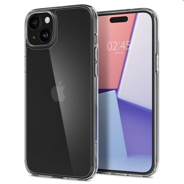 Pouzdro Spigen Air Skin Hybrid pro Apple iPhone 15 Plus, transparentní