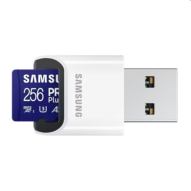 Samsung PRO Plus Micro SDXC 256GB + USB adaptér
