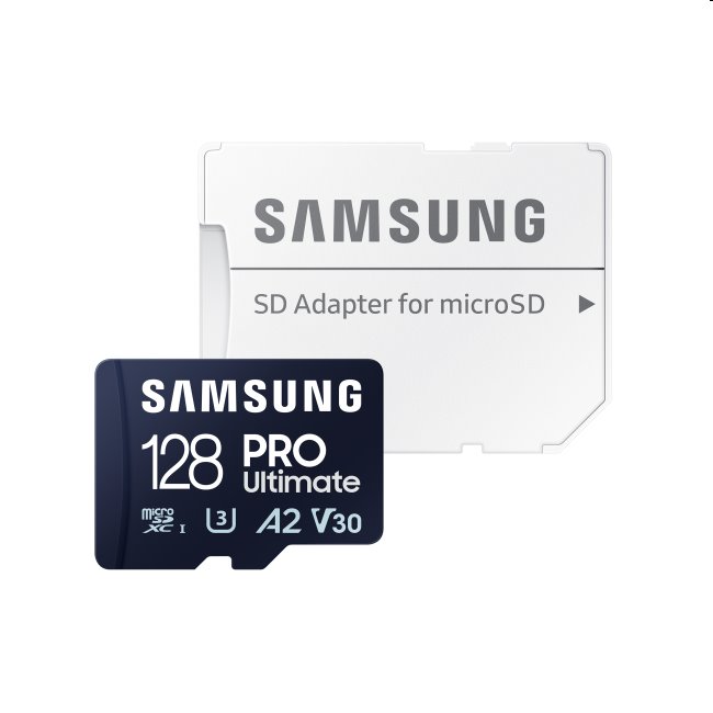 Samsung PRO Ultimate Micro SDXC 128GB + SD adaptér