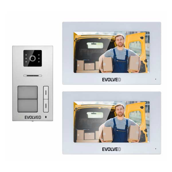 Evolveo DoorPhone AP2-2 kabelový videotelefon pro dva byty s aplikací Evolveo DoorPhone AP2-2 kabelový videotelefon pro dva byty s aplikací