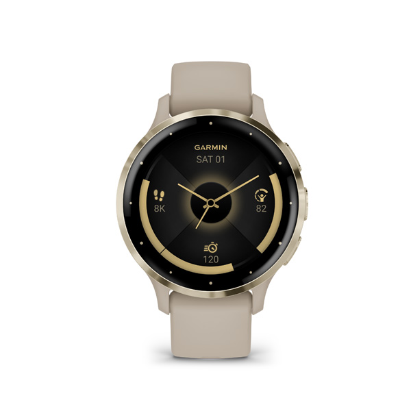 GARMIN VENU 3S, French Gray/Soft Gold GARMIN VENU 3S, French Gray/Soft Gold