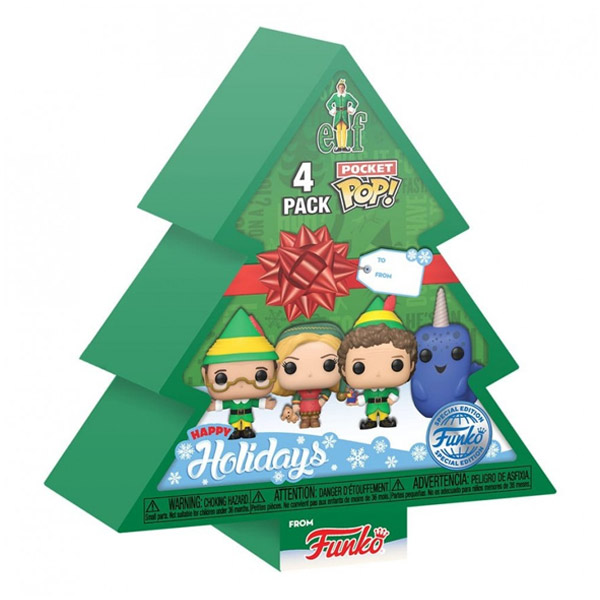 POP! 4-Pack: Tree Holiday Box (Vánoční skřítek) Speciální Edice (Pocket POP!)