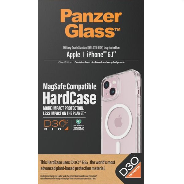 Pouzdro PanzerGlass HardCase D3O s MagSafe pro Apple iPhone 15