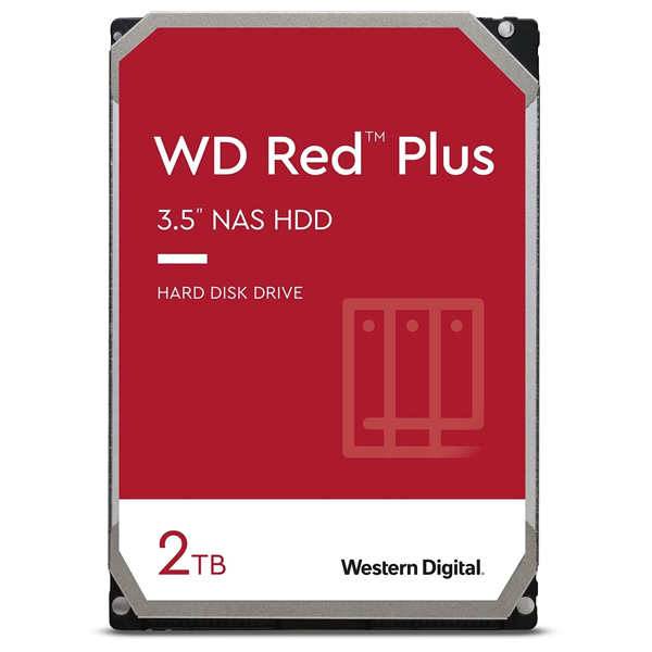 WD Red Plus NAS HDD 2 TB SATA