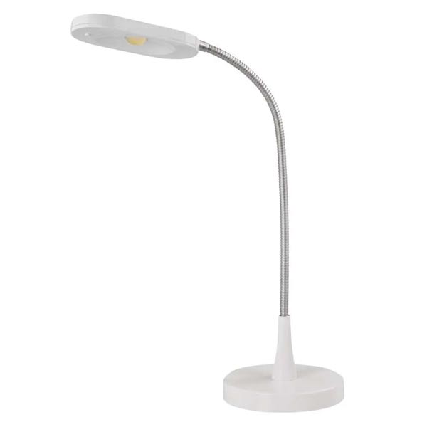 Emos Led stolní lampa White&Home, bílá