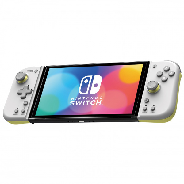 HORI Split Pad Compact for Nintendo Switch, light grey - yellow