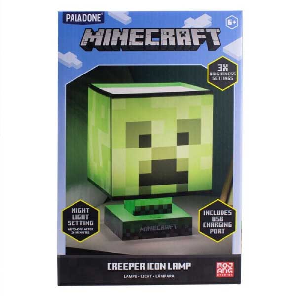 Lampa Creeper (Minecraft) 26 cm