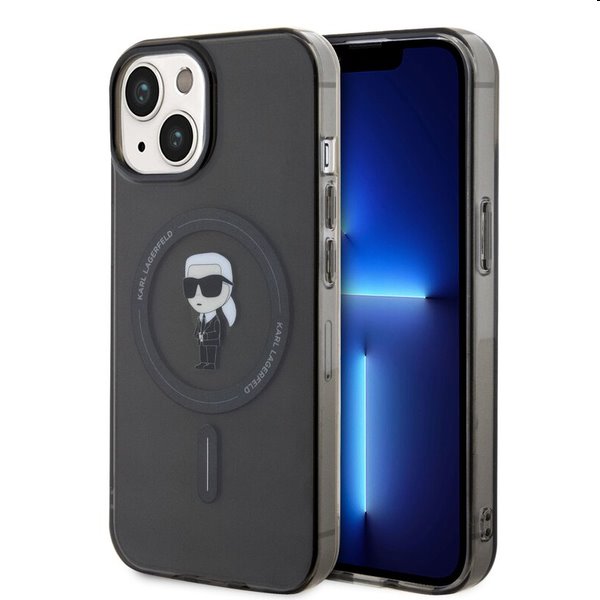 Pouzdro Karl Lagerfeld IML Ikonik MagSafe pro Apple iPhone 15, černé Pouzdro Karl Lagerfeld IML Ikonik MagSafe pro Apple iPhone 15, černé