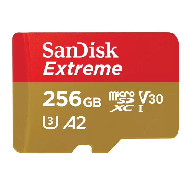 SanDisk Extreme Pro microSDXC 256 GB A2 Class 30 UHS-II V30, 200/140MBps