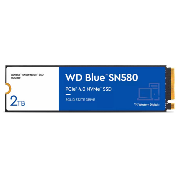 WD Blue SN580 SSD 2TB M.2 NVMe Gen4 4150/4150 MBps