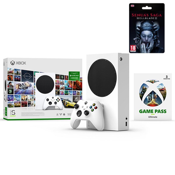 Xbox Series S + Xbox Ultimate Game Pass 3 měsíční předplatné (Starter Bundle)