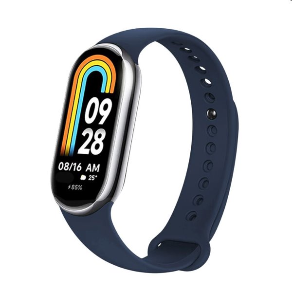 FIXED Silikonový řemínek pro Xiaomi Mi Band 8, modrý