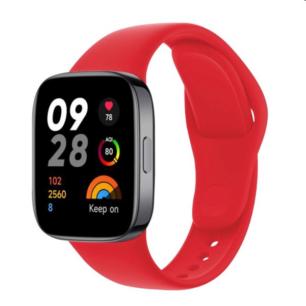 FIXED Silikonový řemínek pro Xiaomi Redmi Watch 3, červený