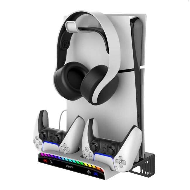 iPega PlayStation 5 Slim/PS5 Pro, Dualsense, Pulse 3D wall mounted dock iPega PlayStation 5 Slim/PS5 Pro, Dualsense, Pulse 3D wall mounted dock