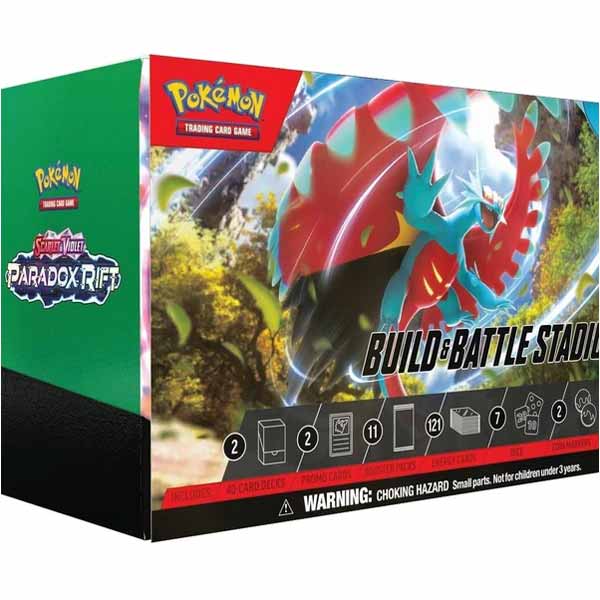 Kartová hra Pokémon TCG Scarlet & Violet Paradox Rift Build & Battle Stadium Box (Pokémon)