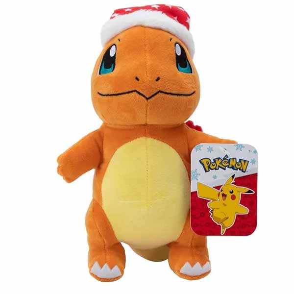 Plyšák Charmander with Santa Hat (Pokémon)