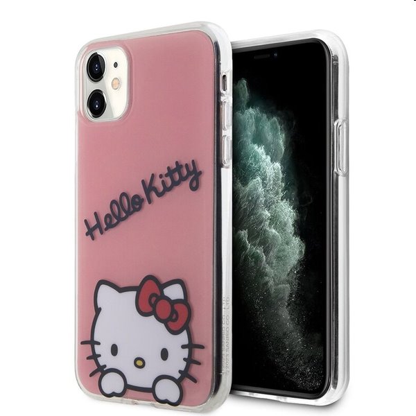 Zadní kryt Hello Kitty IML Daydreaming Logo pro Apple iPhone 11, růžové