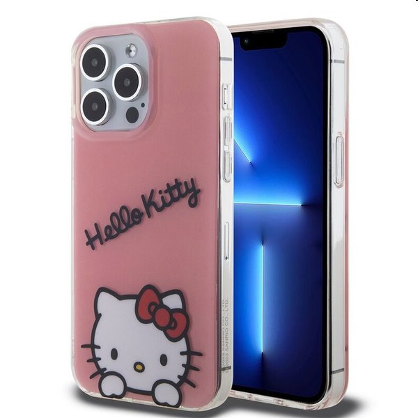 Zadní kryt Hello Kitty IML Daydreaming Logo pro Apple iPhone 13 Pro, růžové