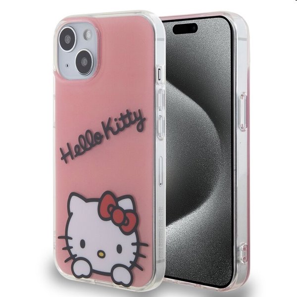 Zadní kryt Hello Kitty IML Daydreaming Logo pro Apple iPhone 13, růžové