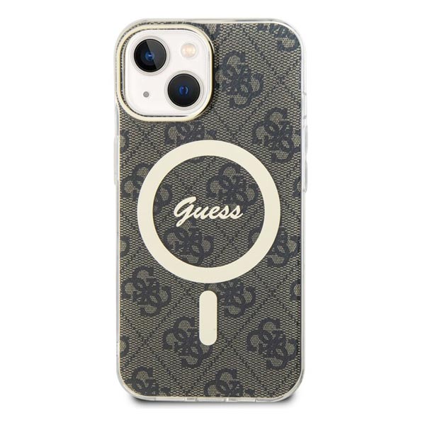 Guess IML 4G MagSafe Zadní Kryt pro iPhone 15 , black Guess IML 4G MagSafe Zadní Kryt pro iPhone 15 , black