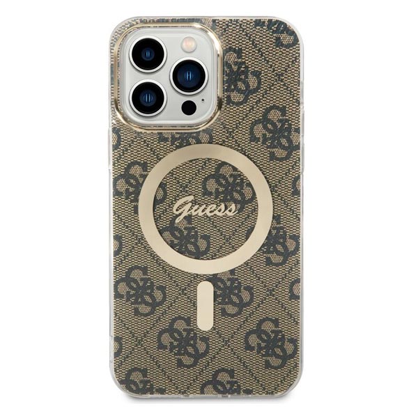 Guess IML 4G MagSafe Zadní Kryt pro iPhone 15 Pro Max, brown Guess IML 4G MagSafe Zadní Kryt pro iPhone 15 Pro Max, brown