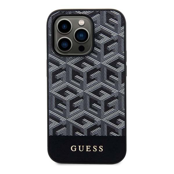 Guess PU G Cube MagSafe Zadní Kryt pro iPhone 15 Pro Max, black Guess PU G Cube MagSafe Zadní Kryt pro iPhone 15 Pro Max, black