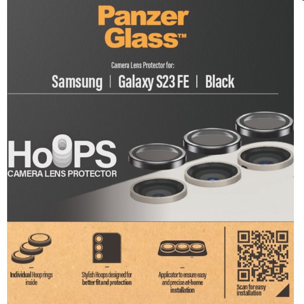 PanzerGlass Ochranný kryt objektivu fotoaparátu Hoops pro Samsung Galaxy S23 FE