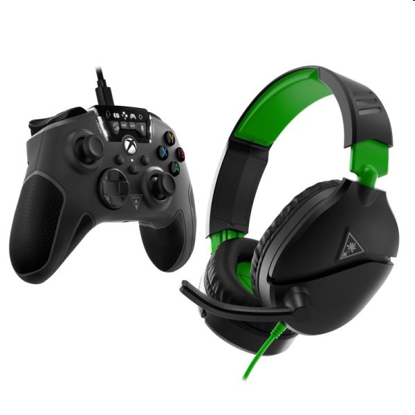 Turtle Beach Bundle, Recon 70 Headset + Recon Controller for Xboxgamers, Black