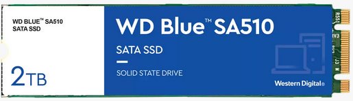 WD Blue SA510 SSD 2TB M.2 SATA WD Blue SA510 SSD 2TB M.2 SATA