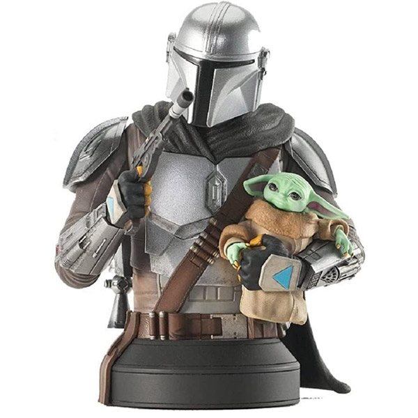 Gentle Giant - Star Wars The Mandalorian With Grogu 1/6 Scale Px Bust