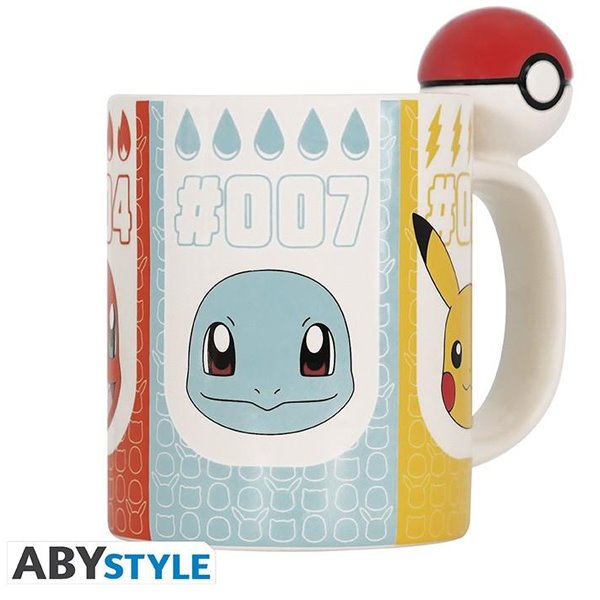 Levně Mug 3D Handle Pokeball (Pokemon)