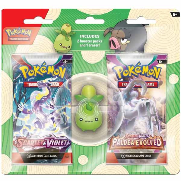 PKM Back to School Eraser Blister Set Smoliv (Pokémon) - OPENBOX (Rozbalené zboží s plnou zárukou)