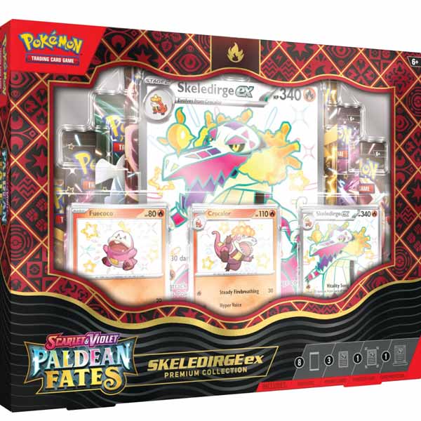 Levně PKM Scarlet & Violet Paldean Fates Premium Collection Skeledirge EX (Pokémon)