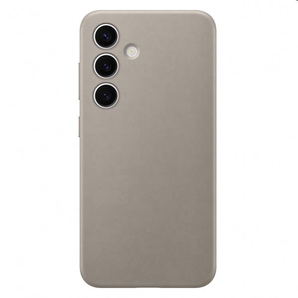 Pouzdro Leather Cover pro Samsung S24, taupe