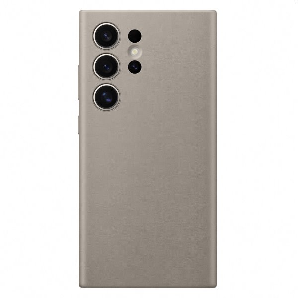 Pouzdro Leather Cover pro Samsung S24 Ultra, taupe