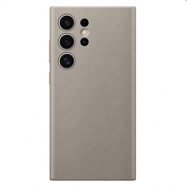 Levně Pouzdro Leather Cover pro Samsung S24 Ultra, taupe