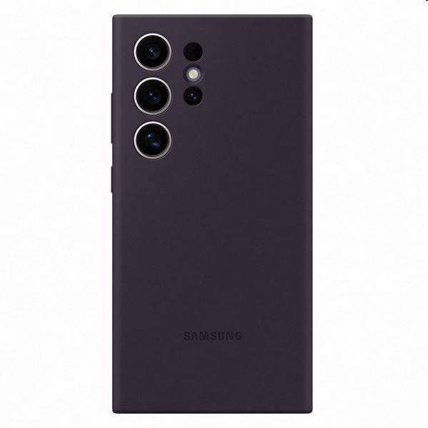 Pouzdro Silicone Cover pro Samsung Galaxy S24 Ultra, dark violet