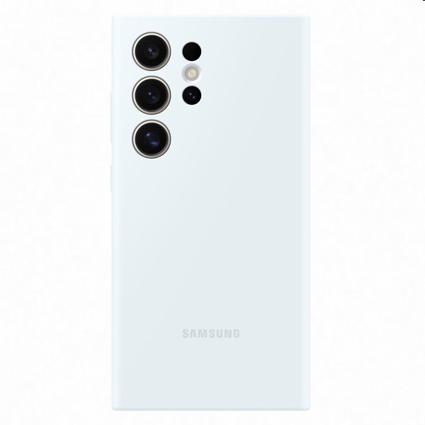 Pouzdro Silicone Cover pro Samsung Galaxy S24 Ultra, white