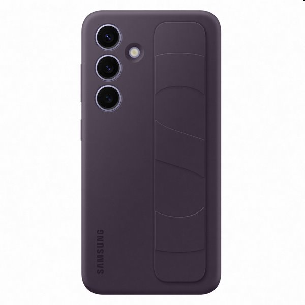 Levně Pouzdro Silicone Grip Cover pro Samsung Galaxy S24, dark violet