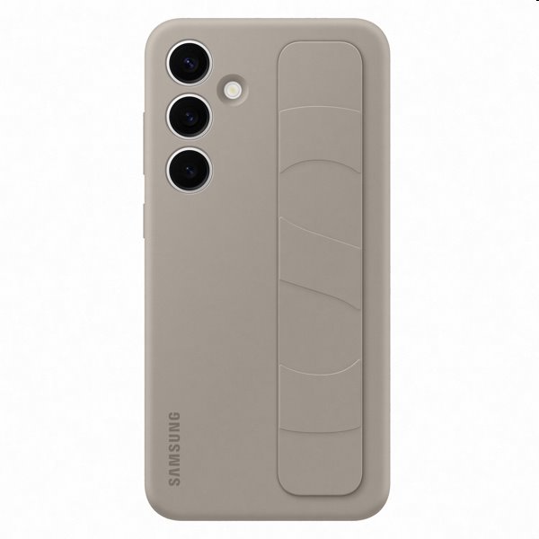 Levně Pouzdro Silicone Grip Cover pro Samsung Galaxy S24 Plus, taupe